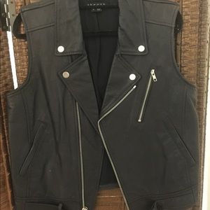 Black Theory Leather Vest